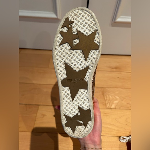 Jimmy Choo Gold Sneakers (Women’s size 6) - Picture 6 of 6